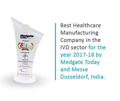 Best Healthcare Manufacturing Company in the IVD Sector – Medgate Today & Messe Düsseldorf 2017–18