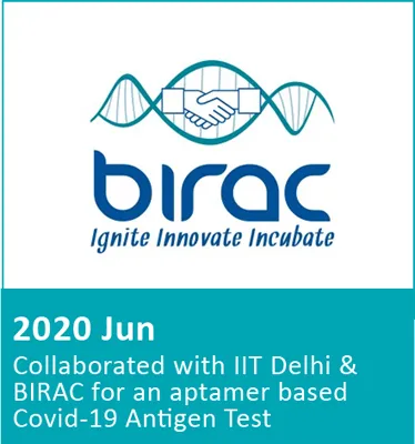 2020 Aug – BIRAC COVID-19 Research Grant